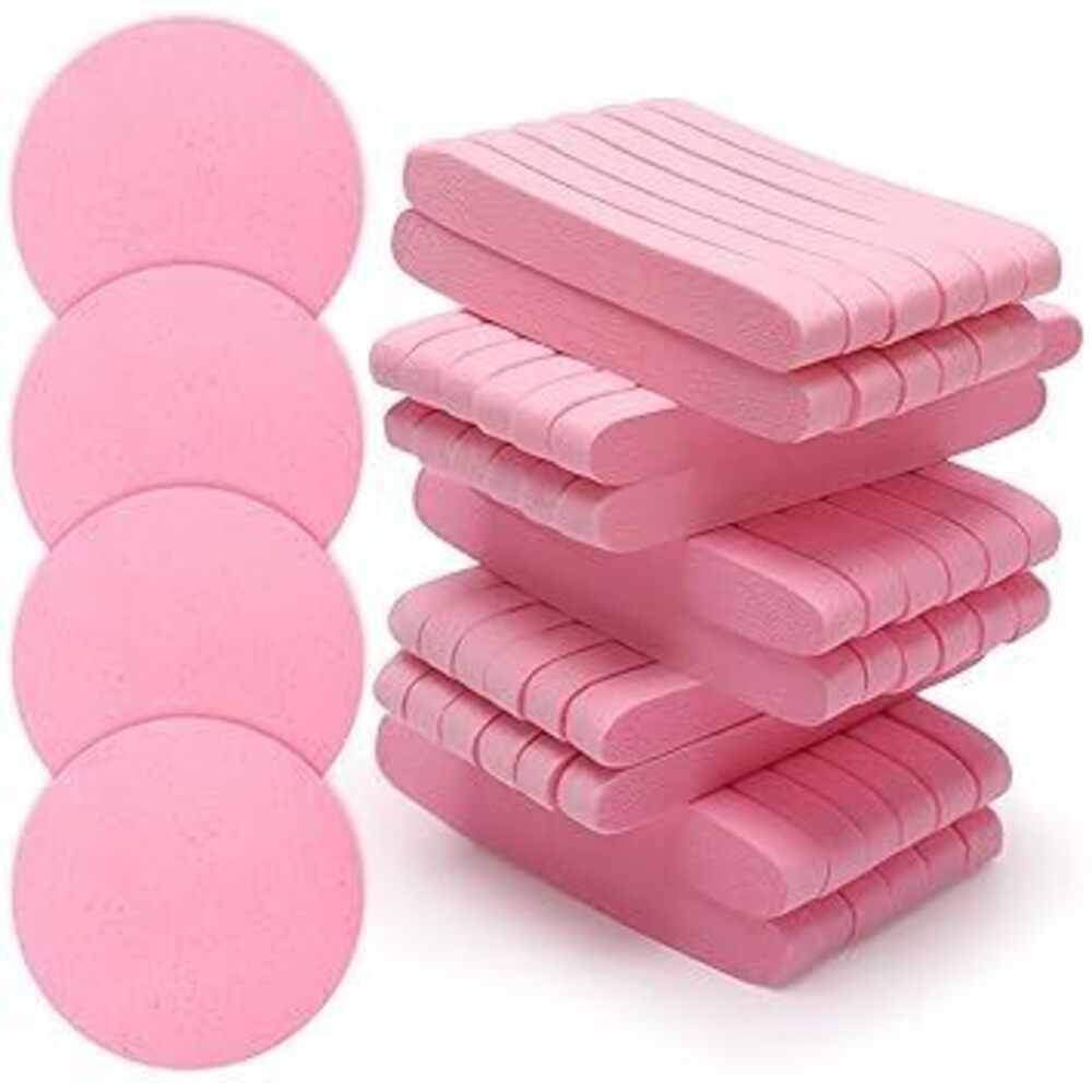 120 Pcs Facial Sponge Compressed, Face Cleansing Sponge Estheticians Compressed